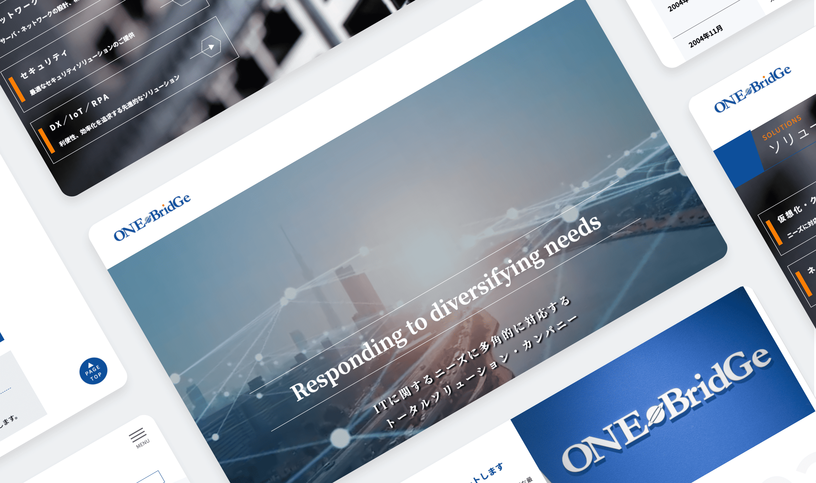 SES事業を展開するIT企業のコーポレート、採用サイトを制作